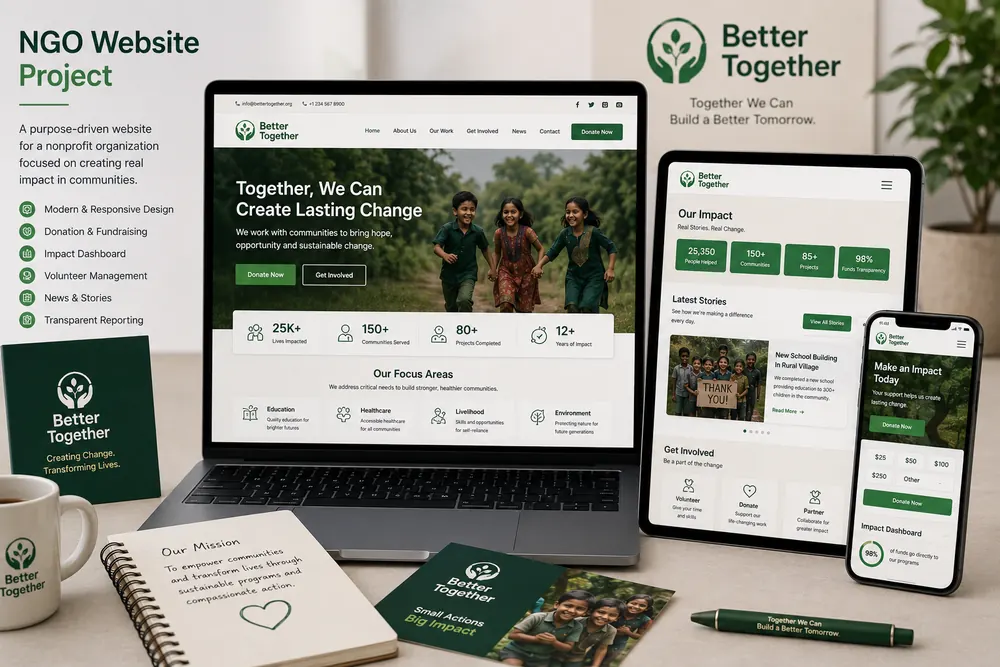 NGO website concept